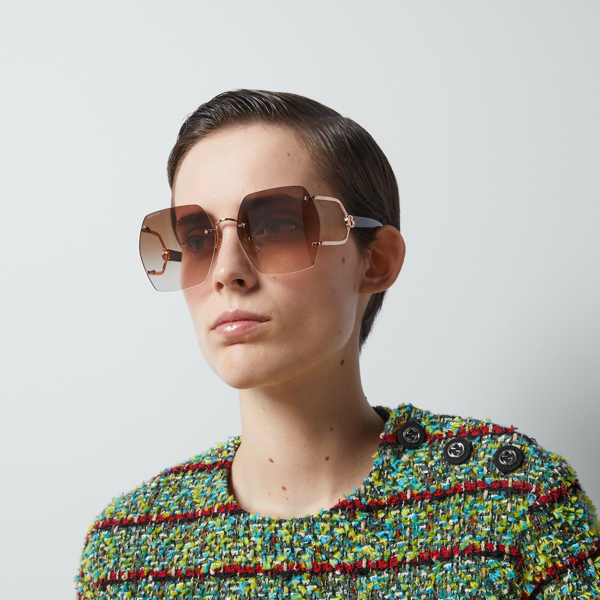 Geometric frame sunglasses - Image 3